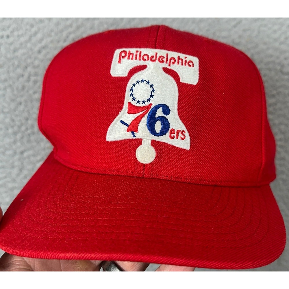 Philadelphia 76ers Mitchell Ness Wool Hats Mens 7 3-8 Fitted Red NBA Basketball